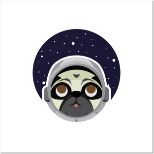 Astro pug Posters and Art